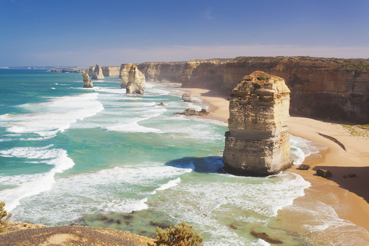 Image: There were many more mild days than usual to enjoy the 12 Apostles in autumn 2025, although rainfall in most parts of Victoria is desperately needed. Source: iStock/ymgerman