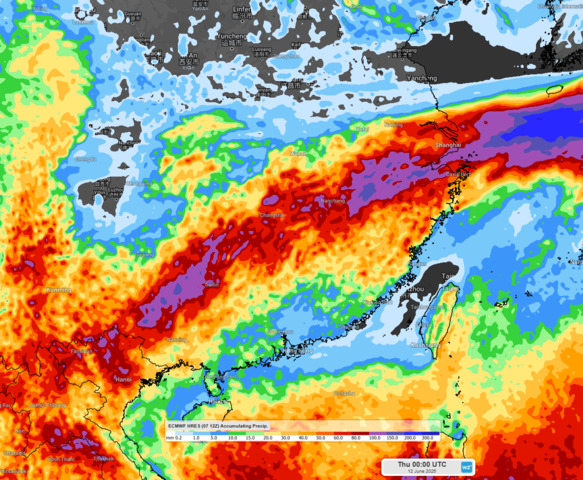 Image: ECMWF forecast rainfall from Sunday 8 to Thursday 12 June. Source: Weatherzone