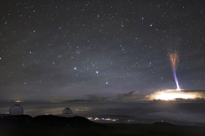 Image: Gigantic jet captured above Tucson, Arizona on February 10, 2007. Source: International Gemini Observatory/NOIRLab/NSF/AURA/A. Smith