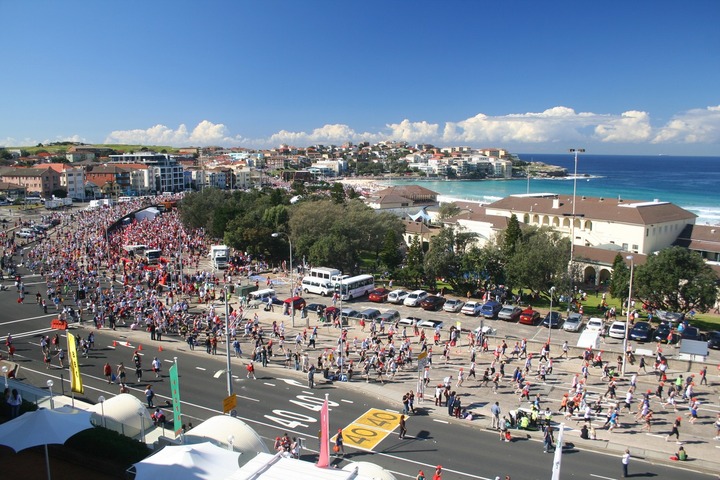 Image: Overcast conditions signal the last time the official City2Surf event had precipitation in August 2012. Source: Getty Images