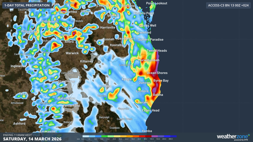 Severe storms hit northern NSW, southeast QLD
