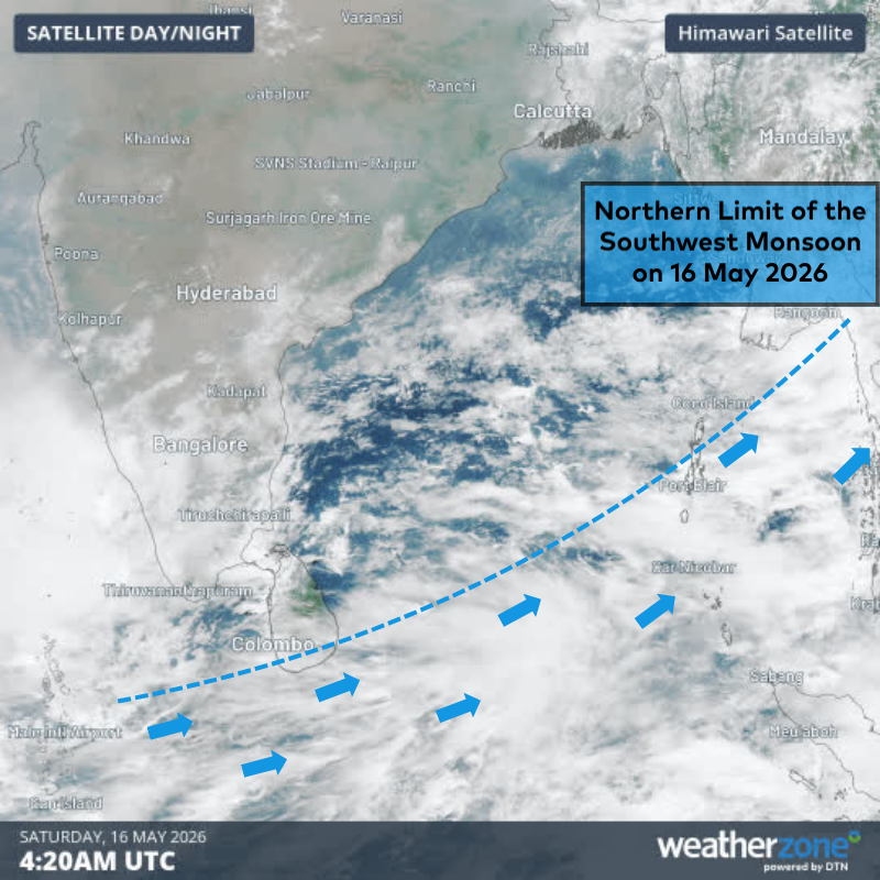 weatherzone.com.au - The 2026 Indian Southwest Monsoon onset expected in next two weeks