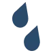 icon with two rain drops